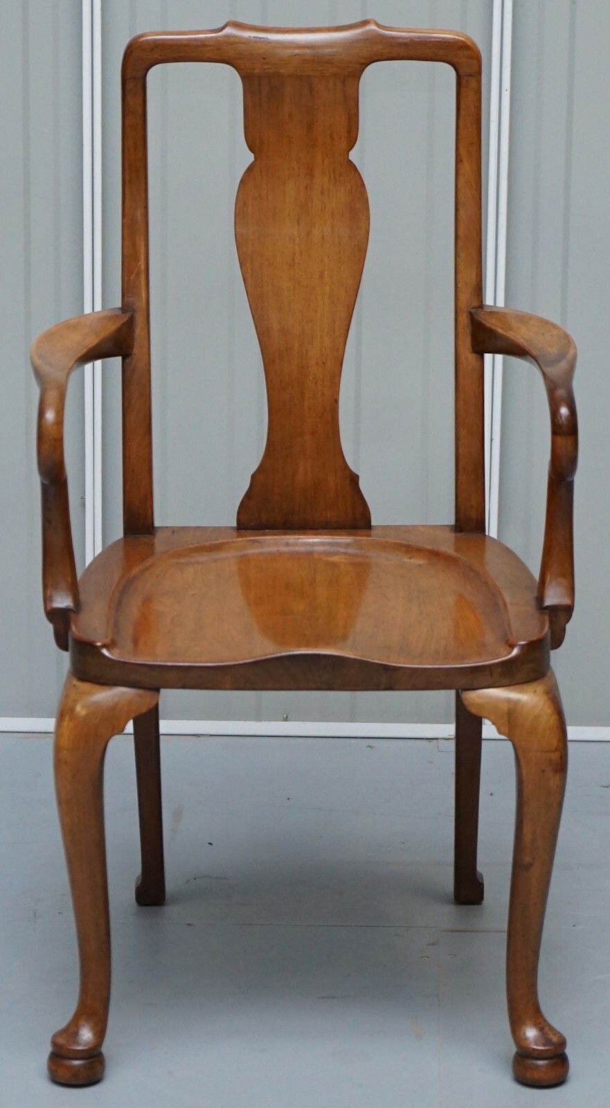 Lovely Victorian Howard & Son's Fully Stamped Office Desk Armchair In Walnut photo Furniture