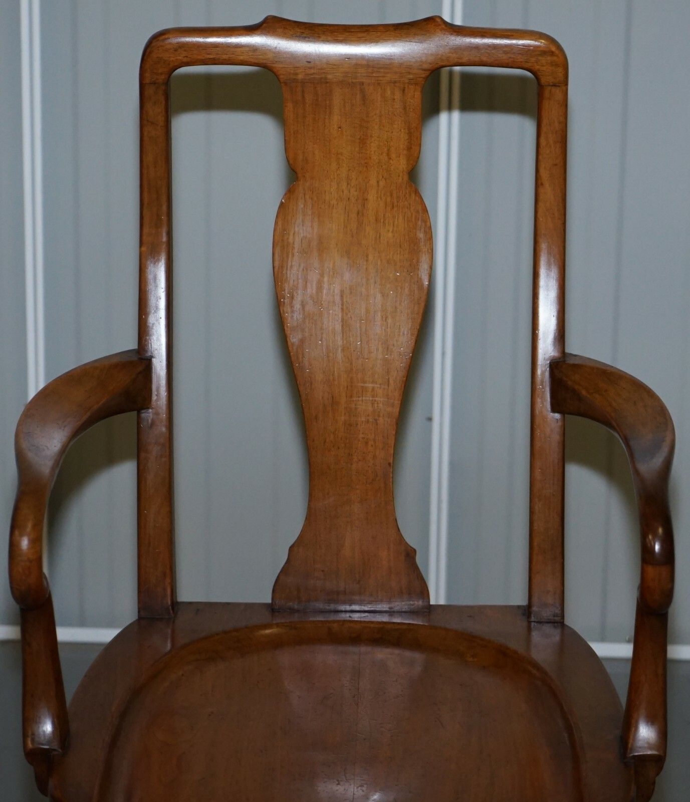 Lovely Victorian Howard & Son's Fully Stamped Office Desk Armchair In Walnut photo 3500.0