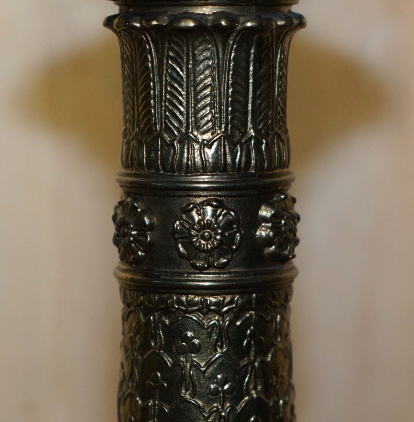 Lighting Pair Of Huge 105cm Tall Warren Kessler New York 4 Branch Candelabra Table Lamps photo