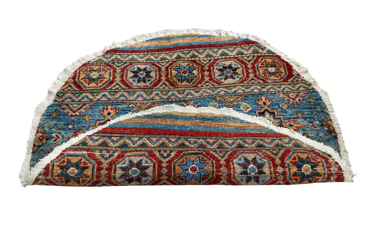 3x3 Small Round Khorjin Tribal Handmade Rug photo 218.0