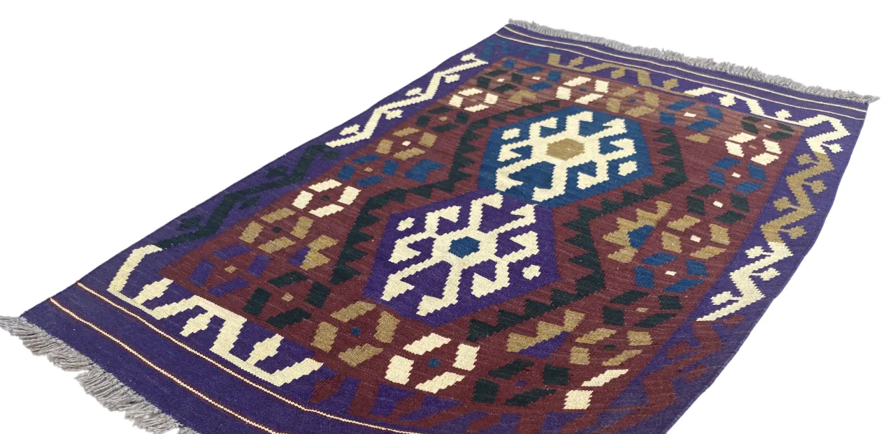 3x5 Kilim Flatweave Area Kitchen Bedroom Living Room Rug photo vinterior