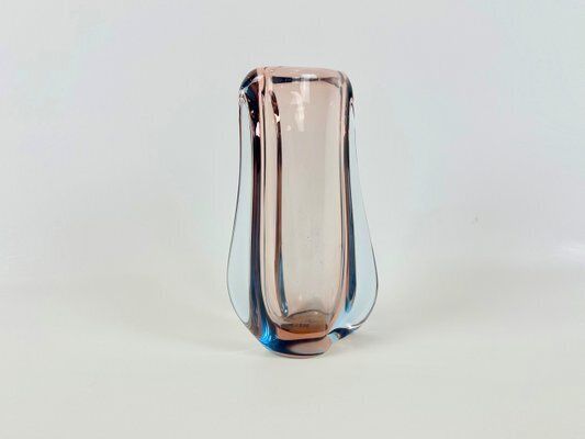 Art Glass Vase Attributed To Rudolf Beranek For Skrdlovice, 1960s
