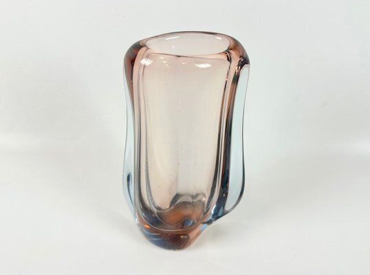 Art Glass Vase Attributed To Rudolf Beranek For Skrdlovice, 1960s photo vinterior