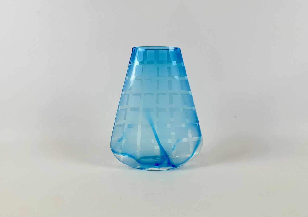 Mid Century Bohemian Geometric Vase, 1960s photo Home Decor