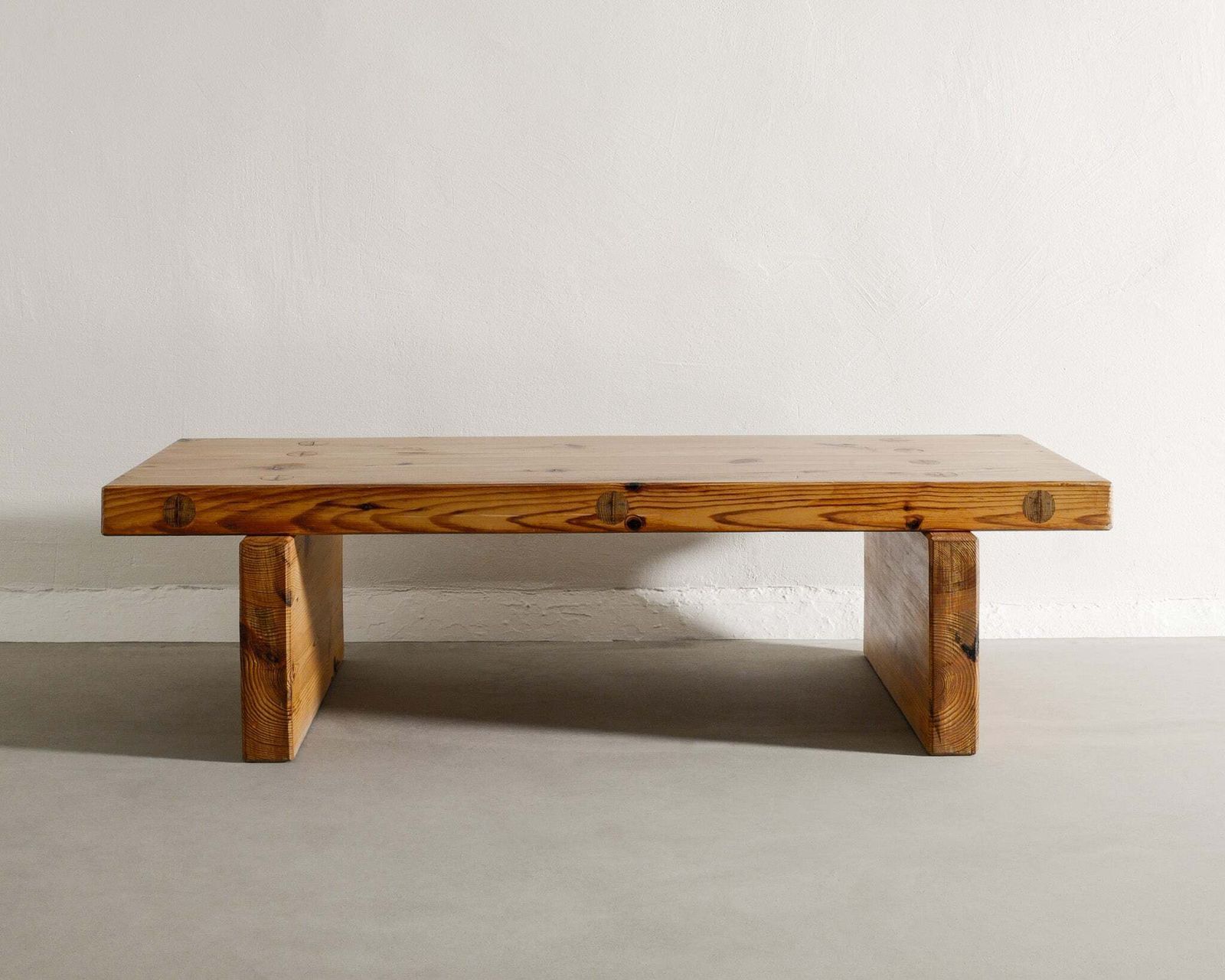 Vintage Swedish Wooden "Bamse" Pine Bench Table By Roland Wilhelmsson, 1970s photo Furniture