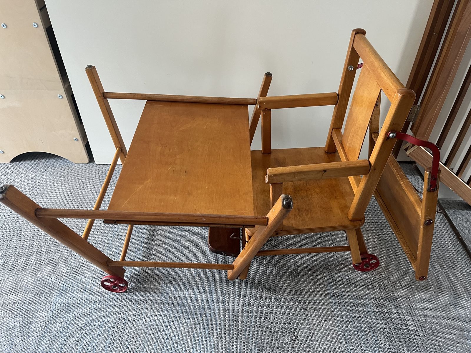 Child’s High Chair/Table 1950/60’s photo furniture