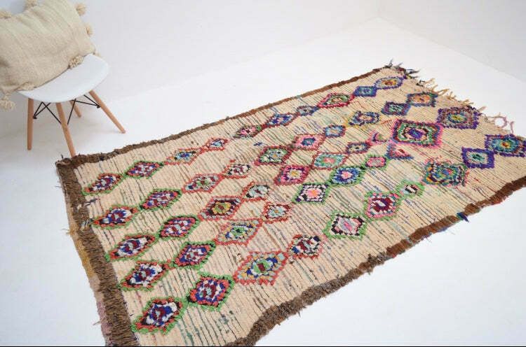 Vintage Azilal Rug Mid Century Moroccan Rug photo 2095.0