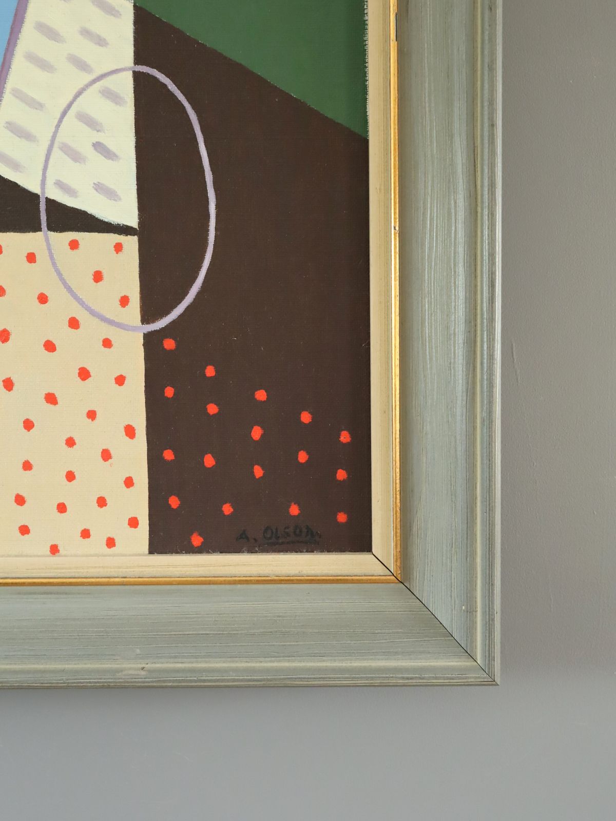The Juggler Oil Painting, Mid 20th Century photo vinterior