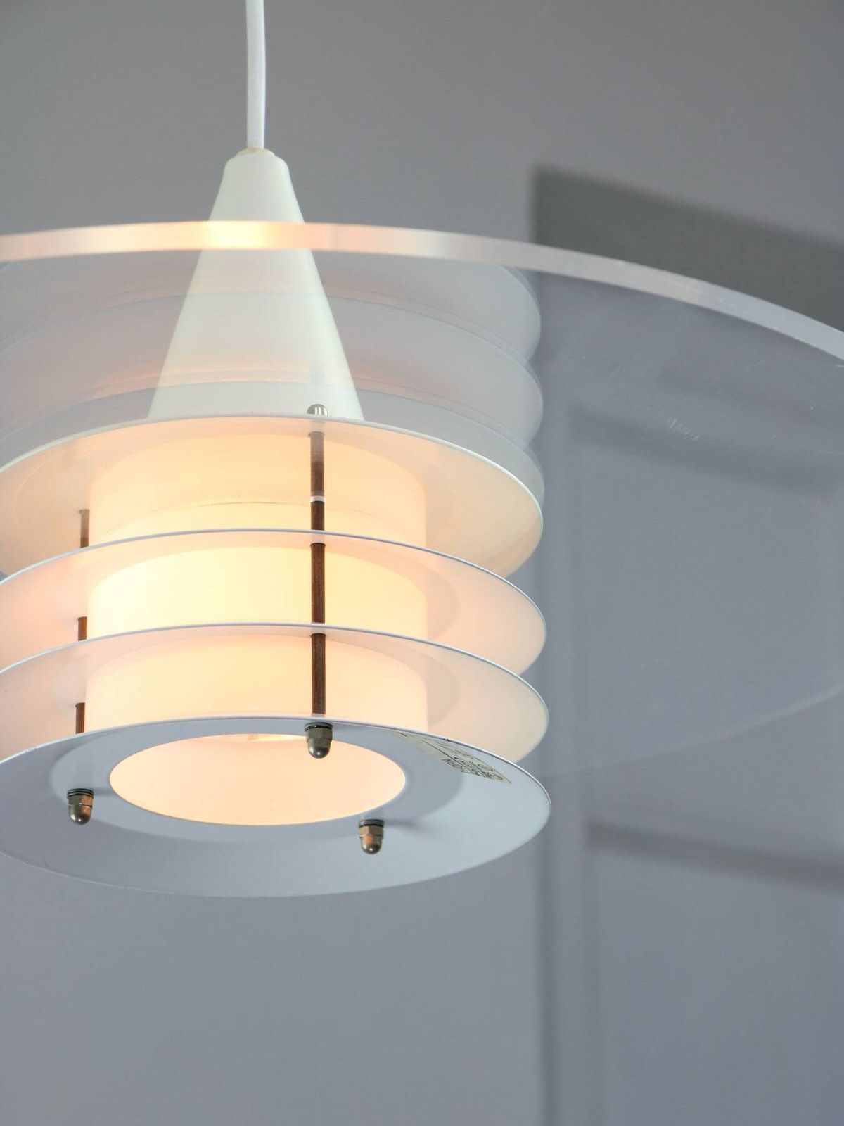 photo furniture Scandinavian Duett Plexiglas And Metal Pendant Lamp From Landskrona Sweden