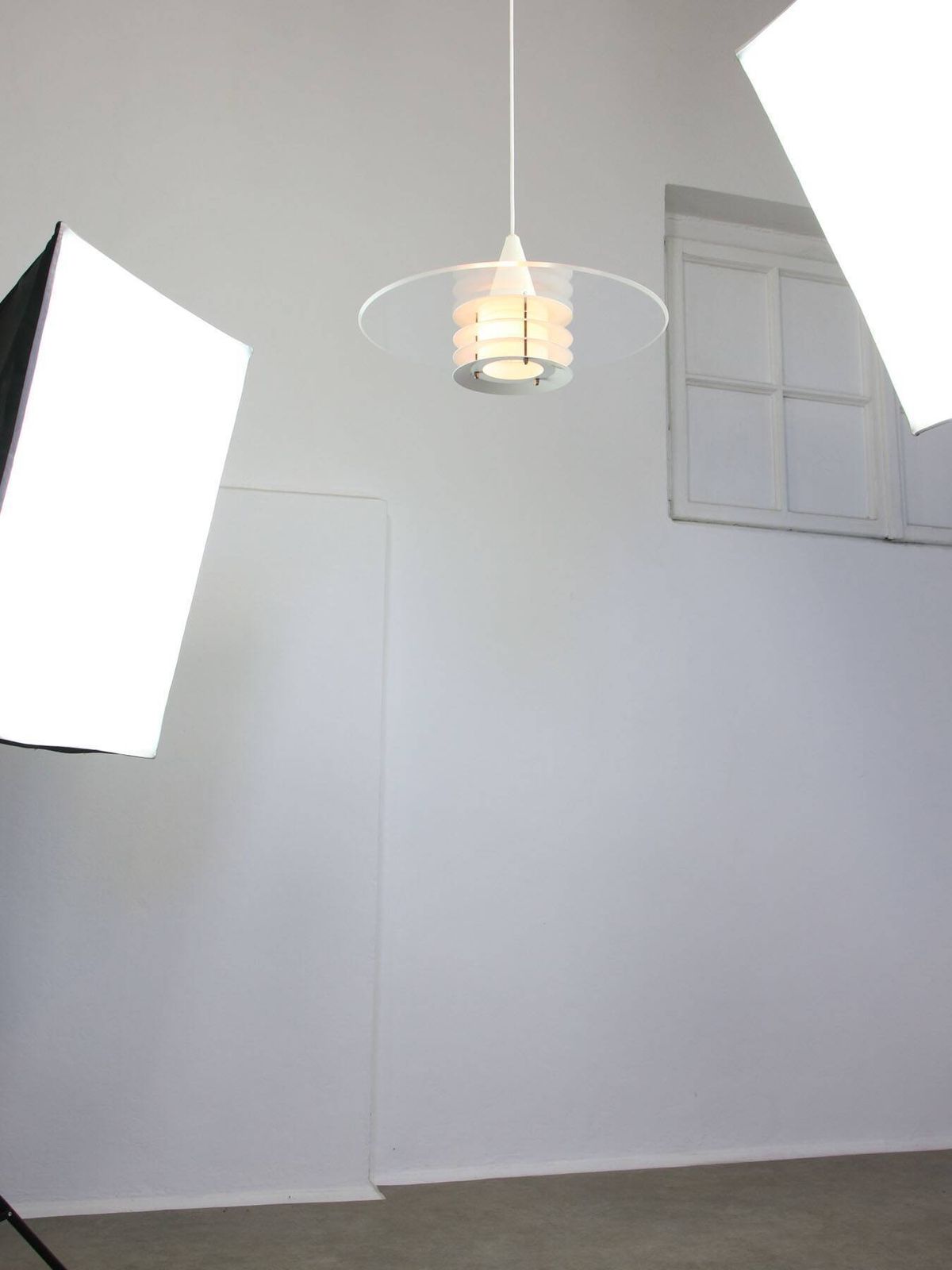 photo vinterior Scandinavian Duett Plexiglas And Metal Pendant Lamp From Landskrona Sweden