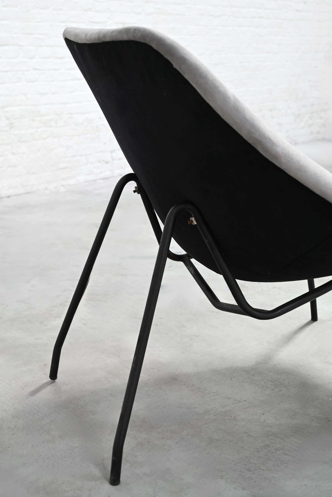 Pair Of 1950's Modernist Lounge Chairs By Gar, France photo vintage