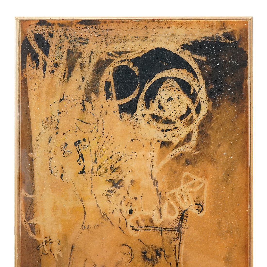 photo furniture Giovanni Battista De Salvo, Ink On Masonite, 1950s