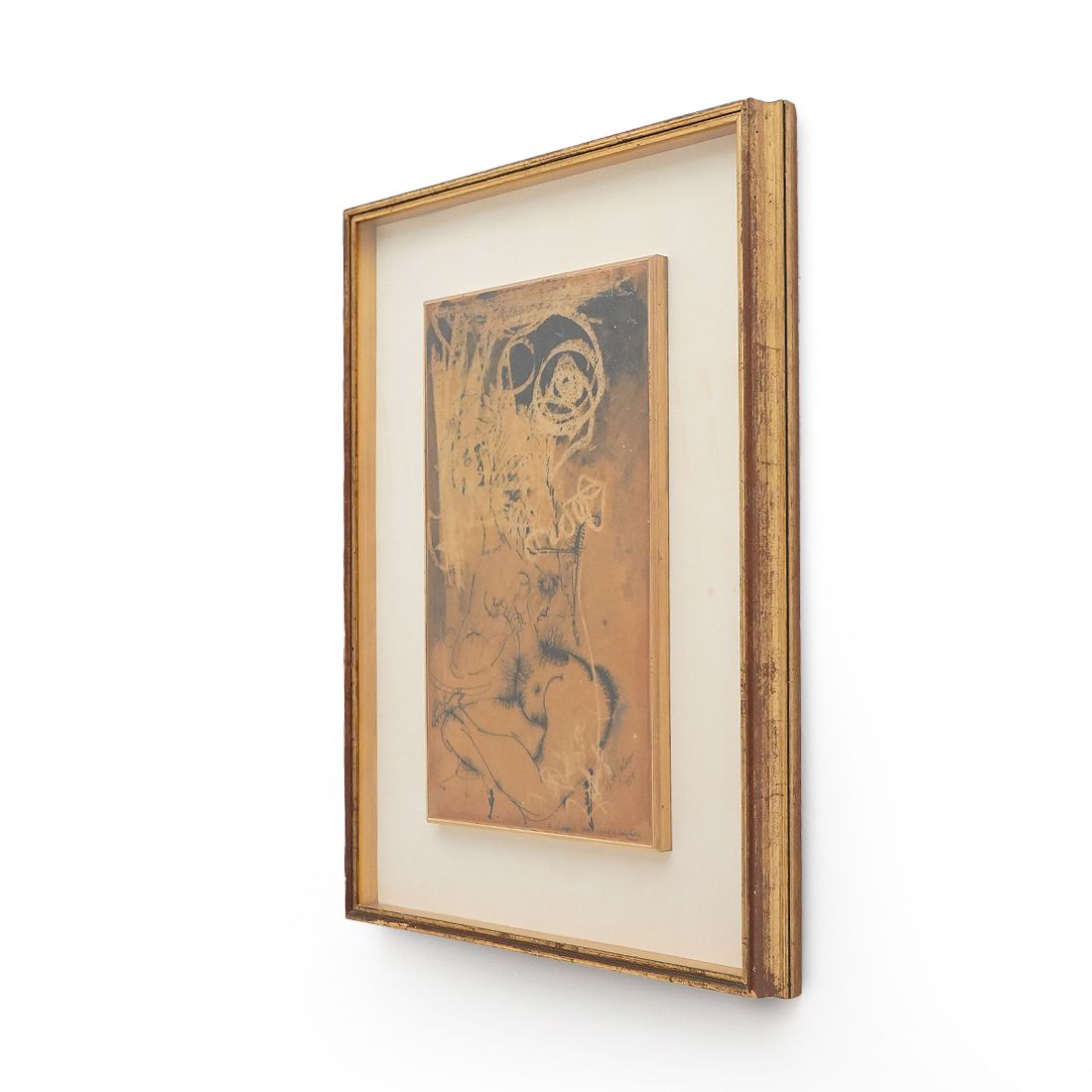 Giovanni Battista De Salvo, Ink On Masonite, 1950s photo for sale