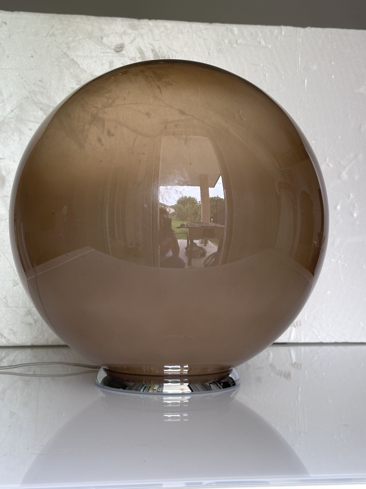 Italian Table Lamp Murano Glass By Simoeng In Varnished Fume' photo 3883.0