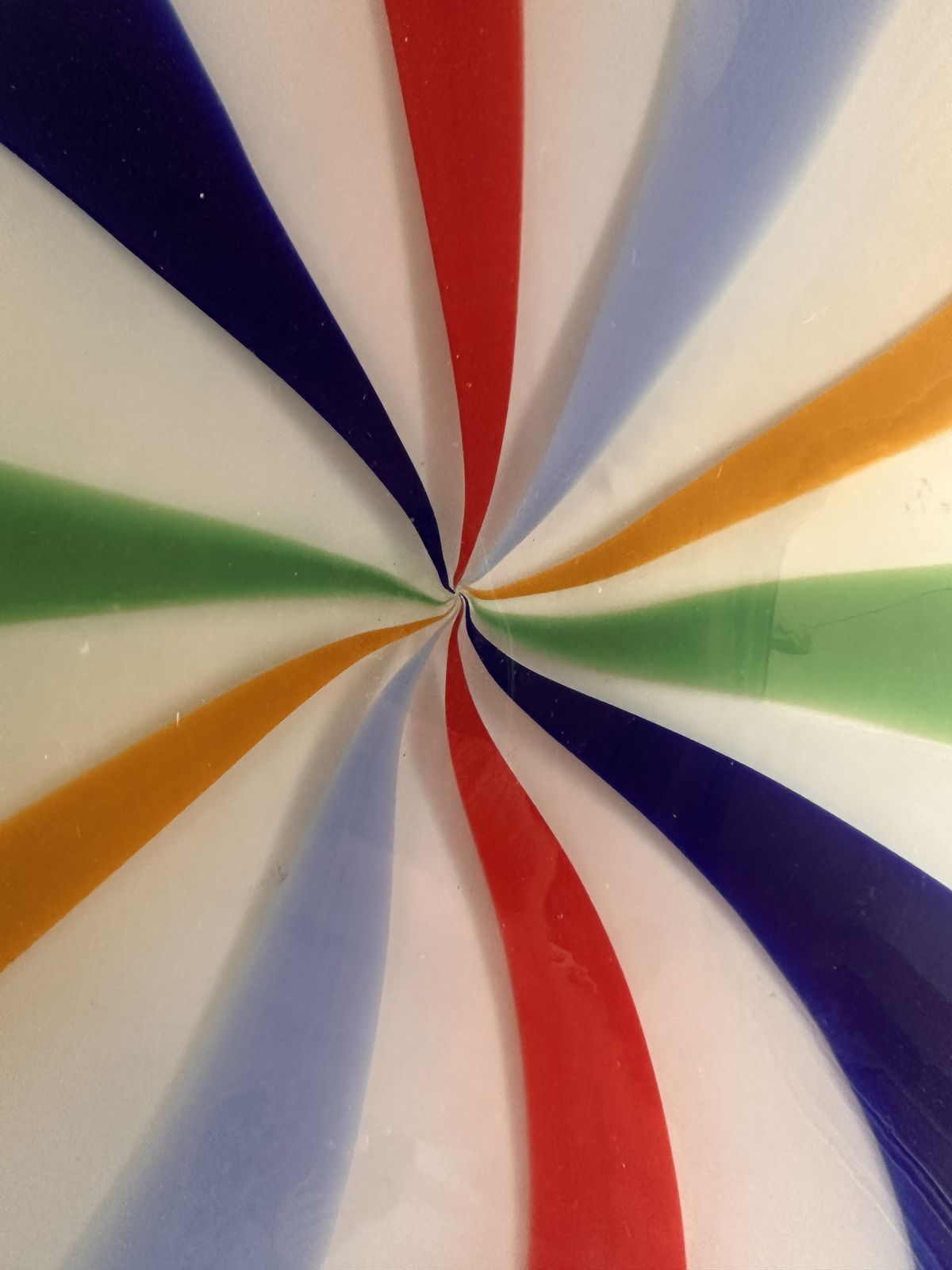 Contemporary Italian Milky White And Multicolored Swirls Murano Glass Flush Mount Or Wall Sconce photo Lighting
