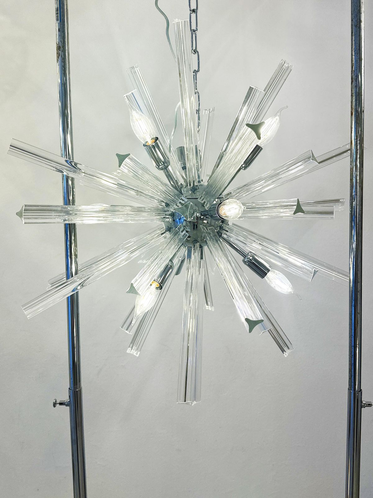 Sputnik “Triedro” Murano Glass Chandelier In Venini Style photo 5362.0