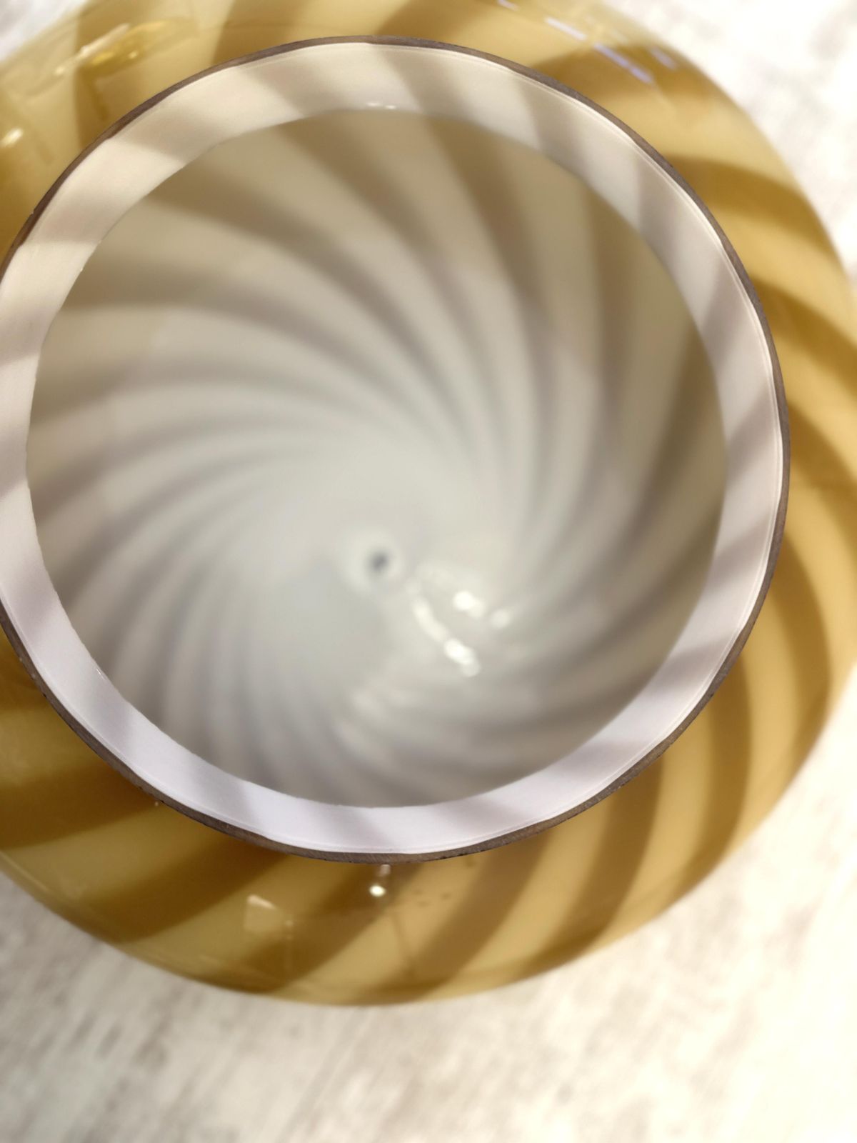 Italian Milky White And Green Swirls Murano Glass Flush Mount Or Wall Sconce photo 2958.0