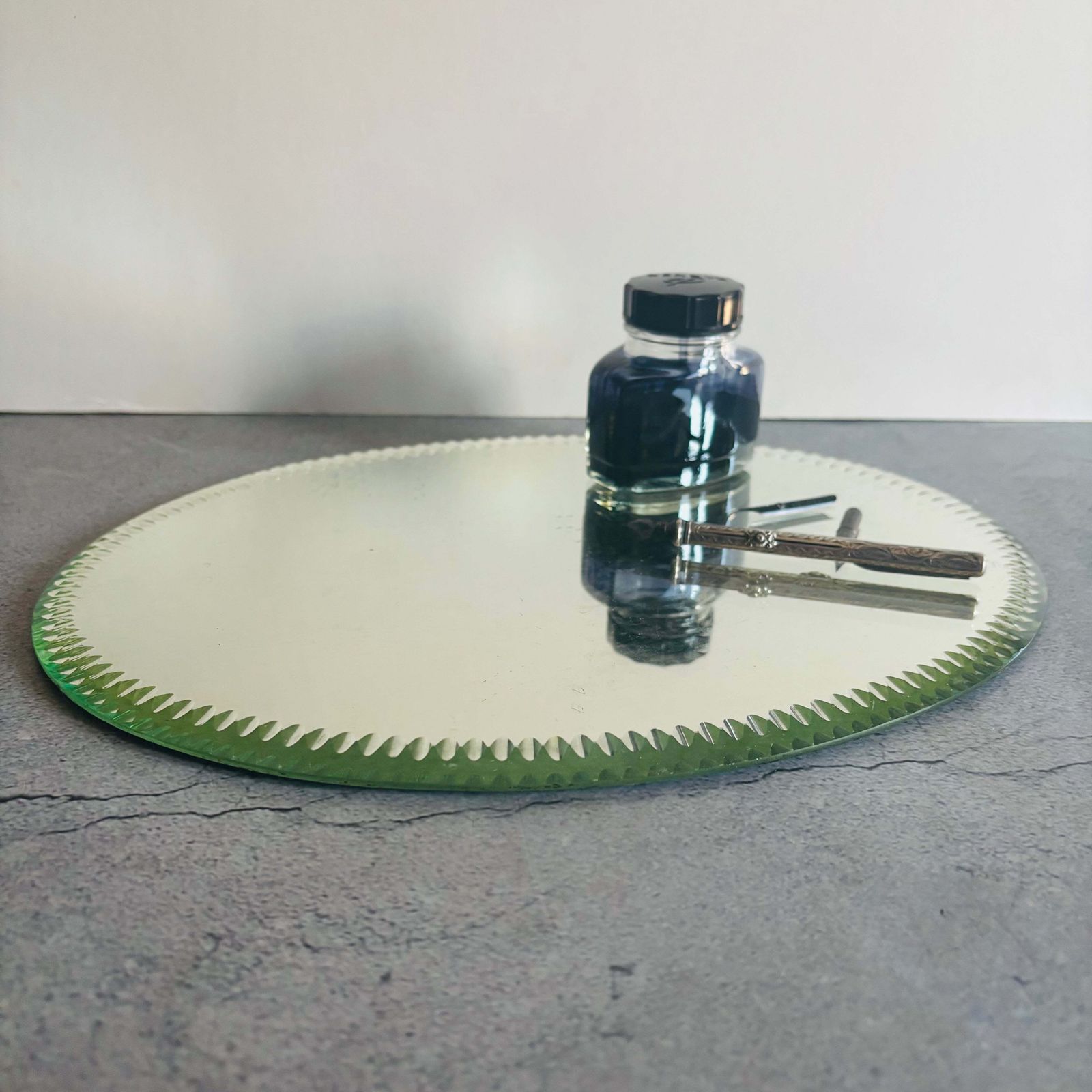 Antique Oval Shape Sorcerers Mirror photo 190.0
