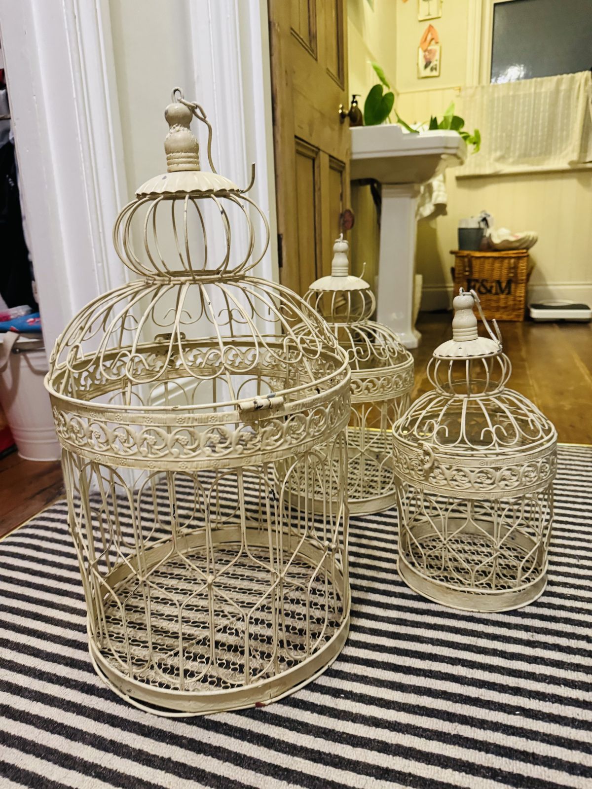 Decorative Bird Cages Set Of 3 photo 250.0