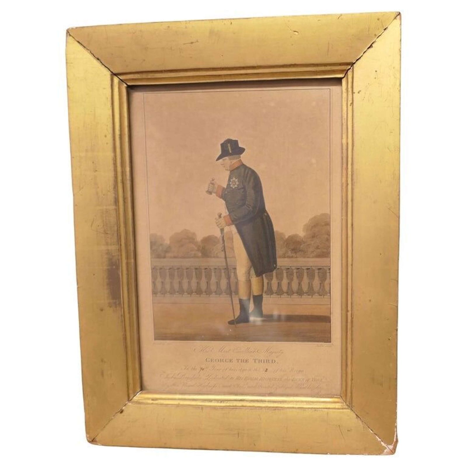 Early 19th Century Framed Print Of George III