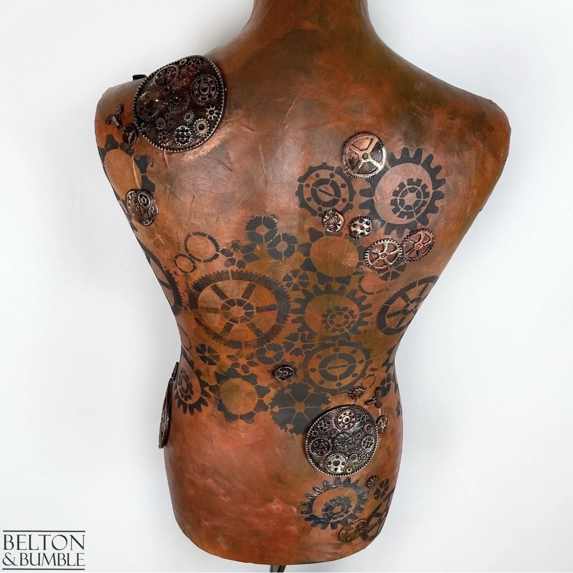 photo for sale Steampunk Mannequin Floor Lamp With Black Wooden Stand