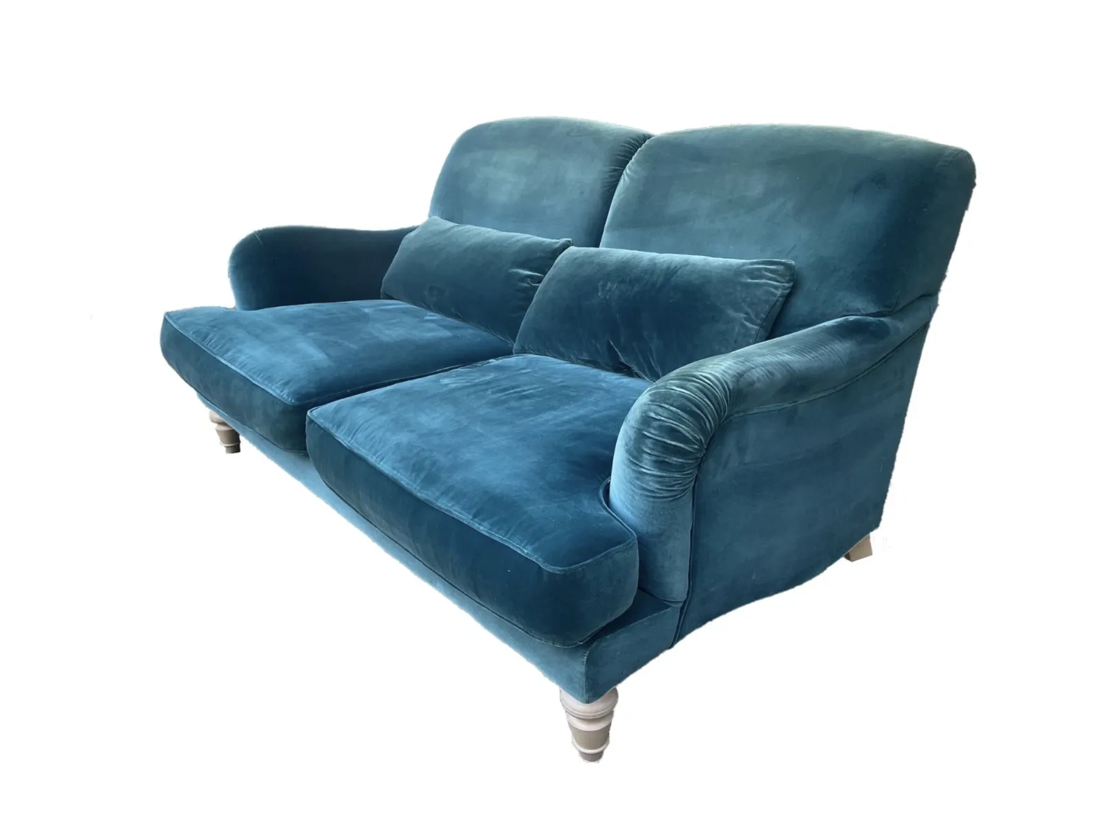 Tetrad Windermere Petit Sofa – Velvet Teal Blue