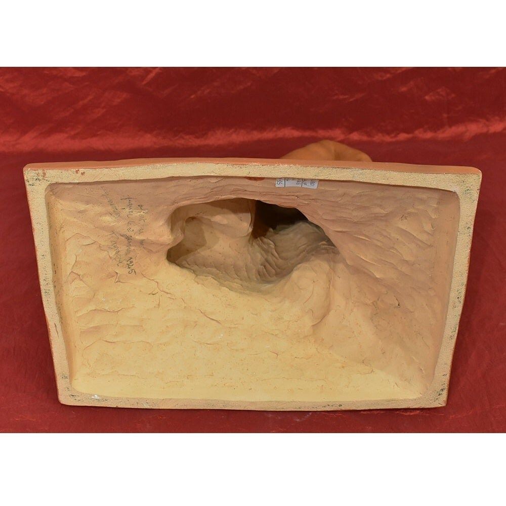 photo furniture Art Deco Terracotta Sculpture, Female Nude, Amedeo Gennarelli, Italian Sculptor. (Stte85)