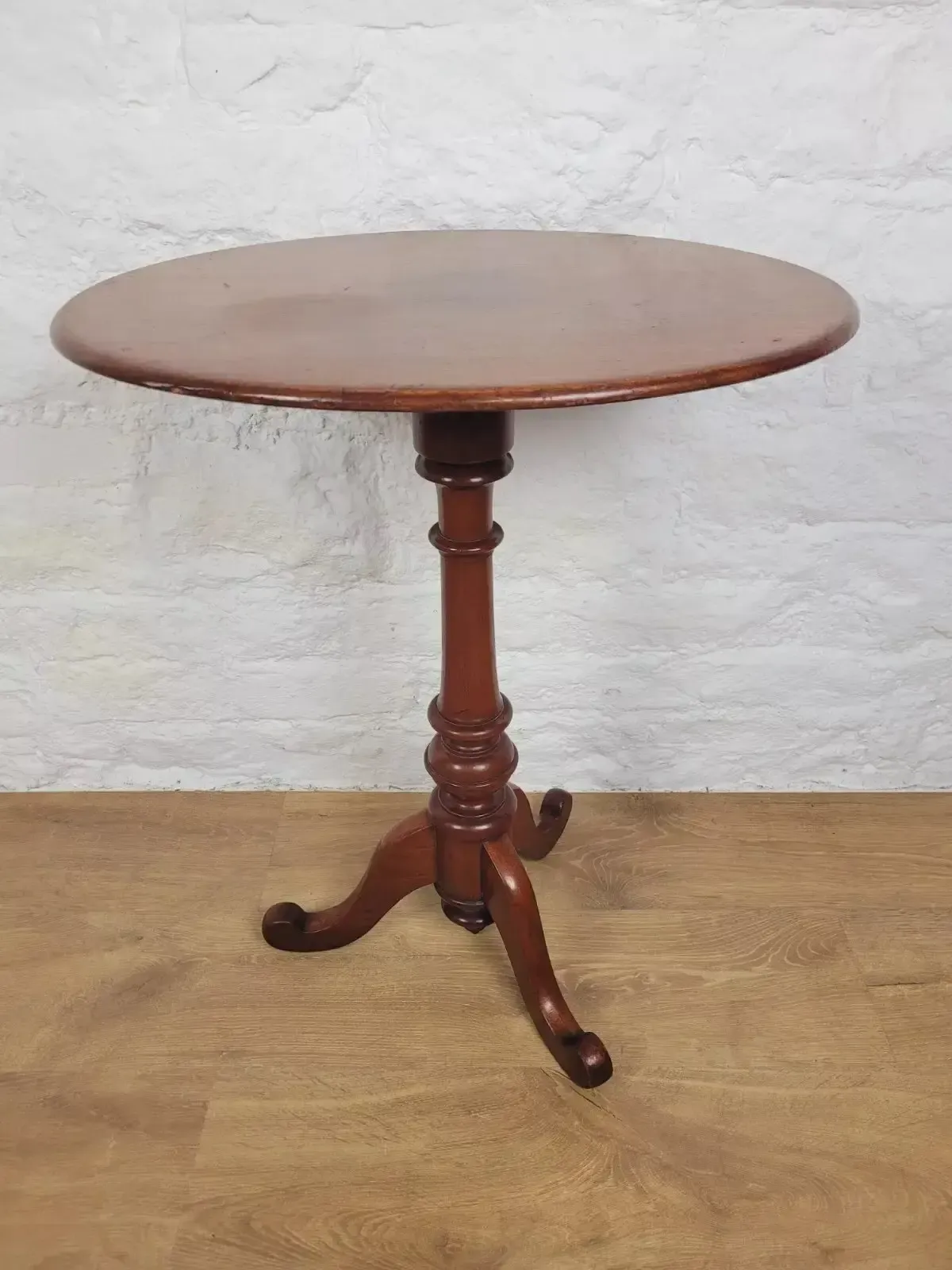 Victorian Tilt Top Table Mahogany English Mahogany photo vintage