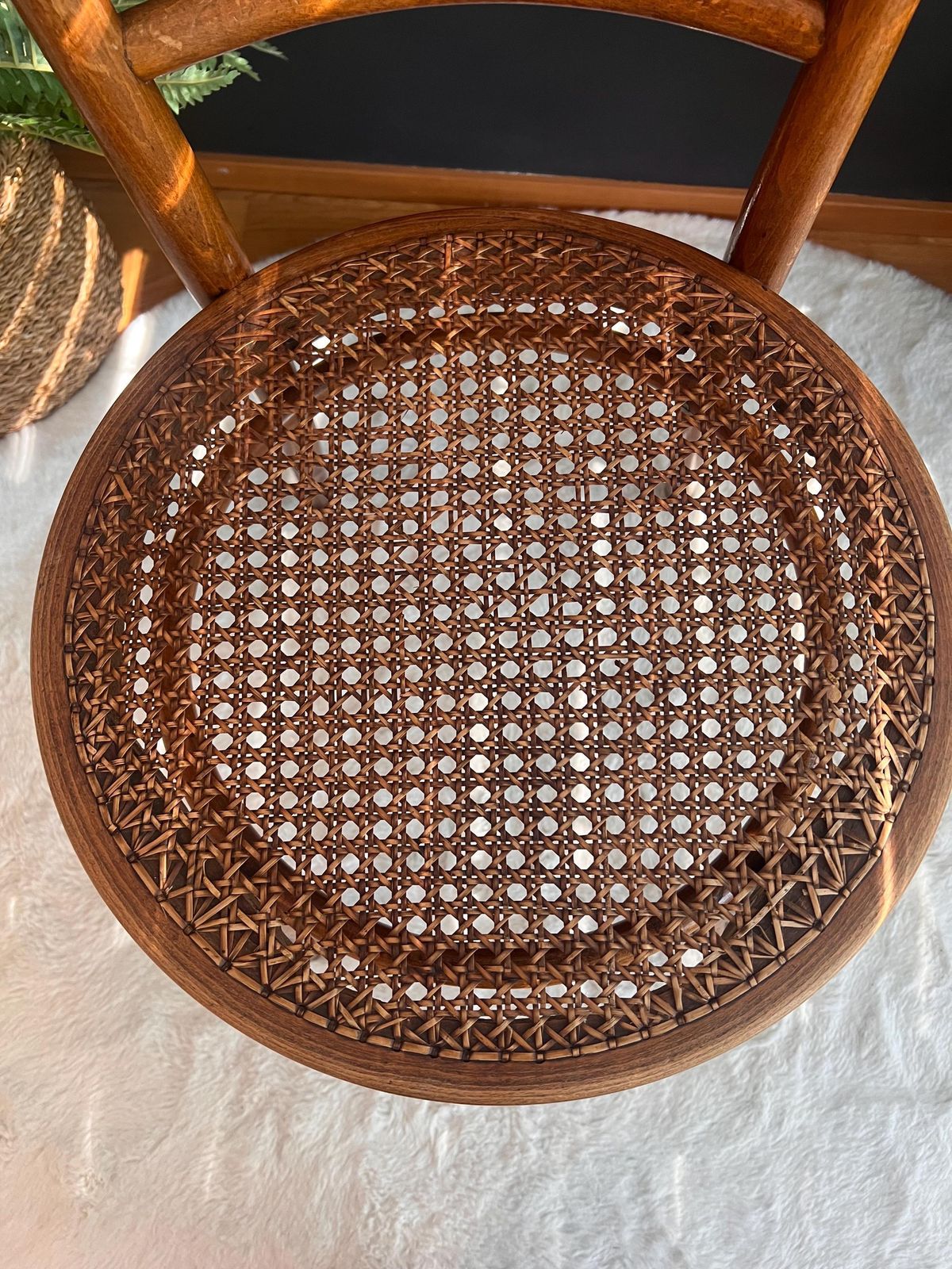 Rare Thonet No. 98 Bentwood Cane Chair | Authentic Vintage Bistro & Dining Seating | Bohemian Mcm Minimalist Accent photo 291.0