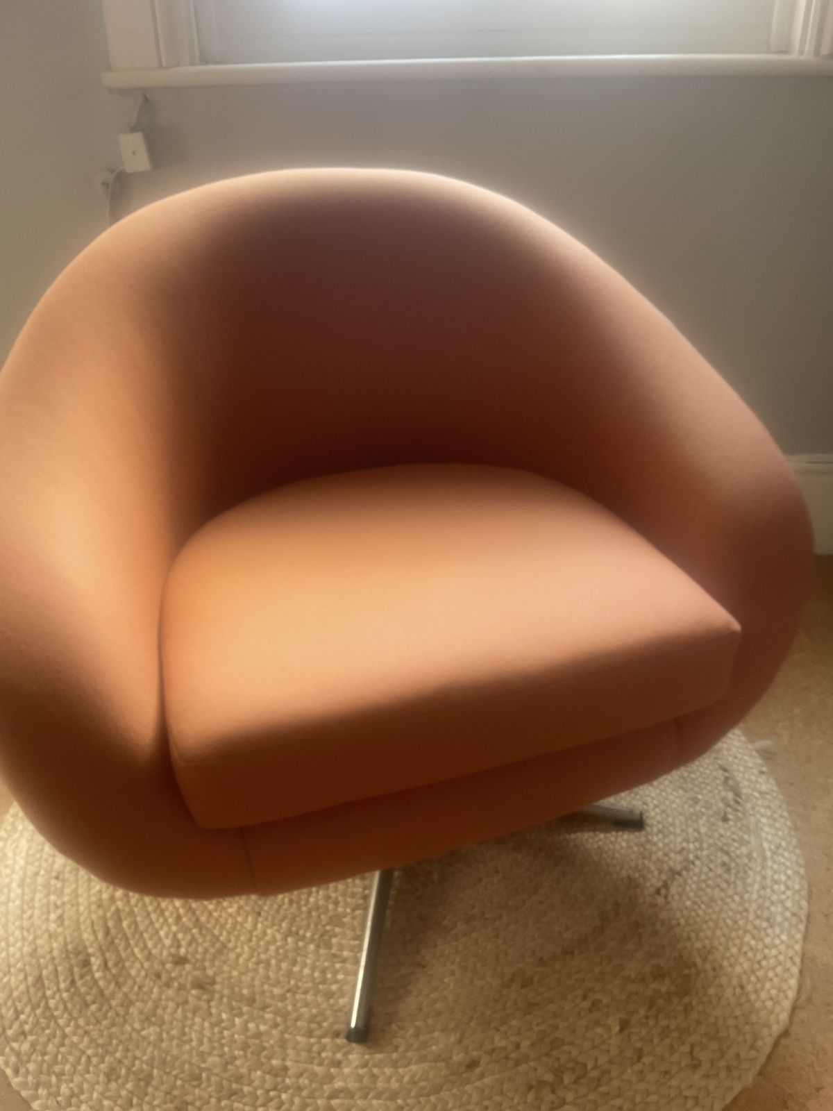Egg Chair  Orange, Mid 20th Century photo furniture