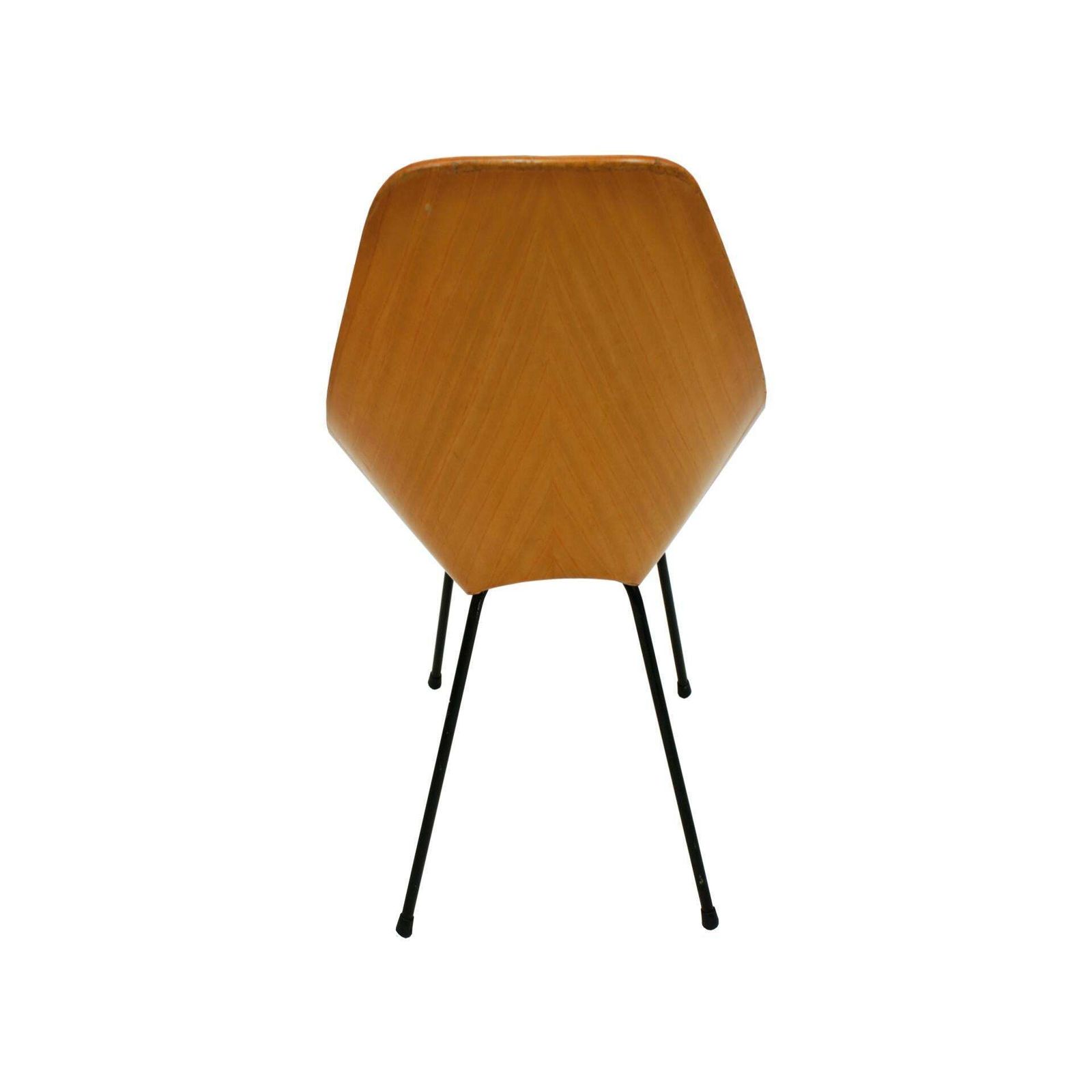 Vittorio Nobili Medea 1950s Italian Set Of Four Wooden Chairs photo buy