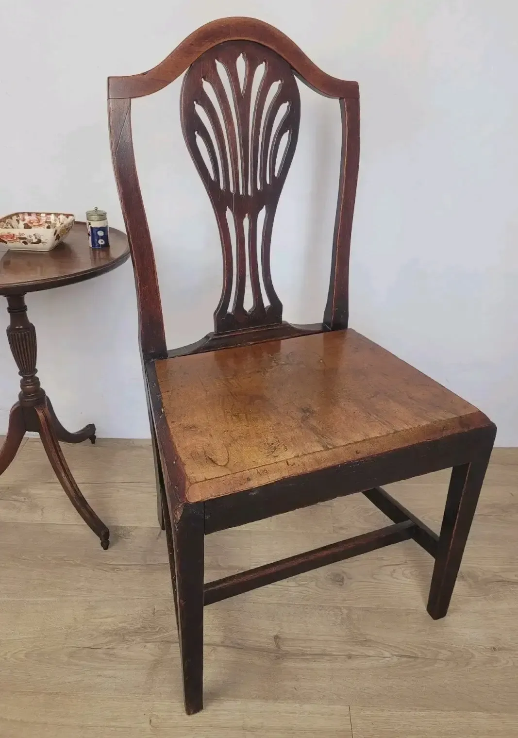 Country Side Chair Pierced Back Victorian 19th Century Antique
