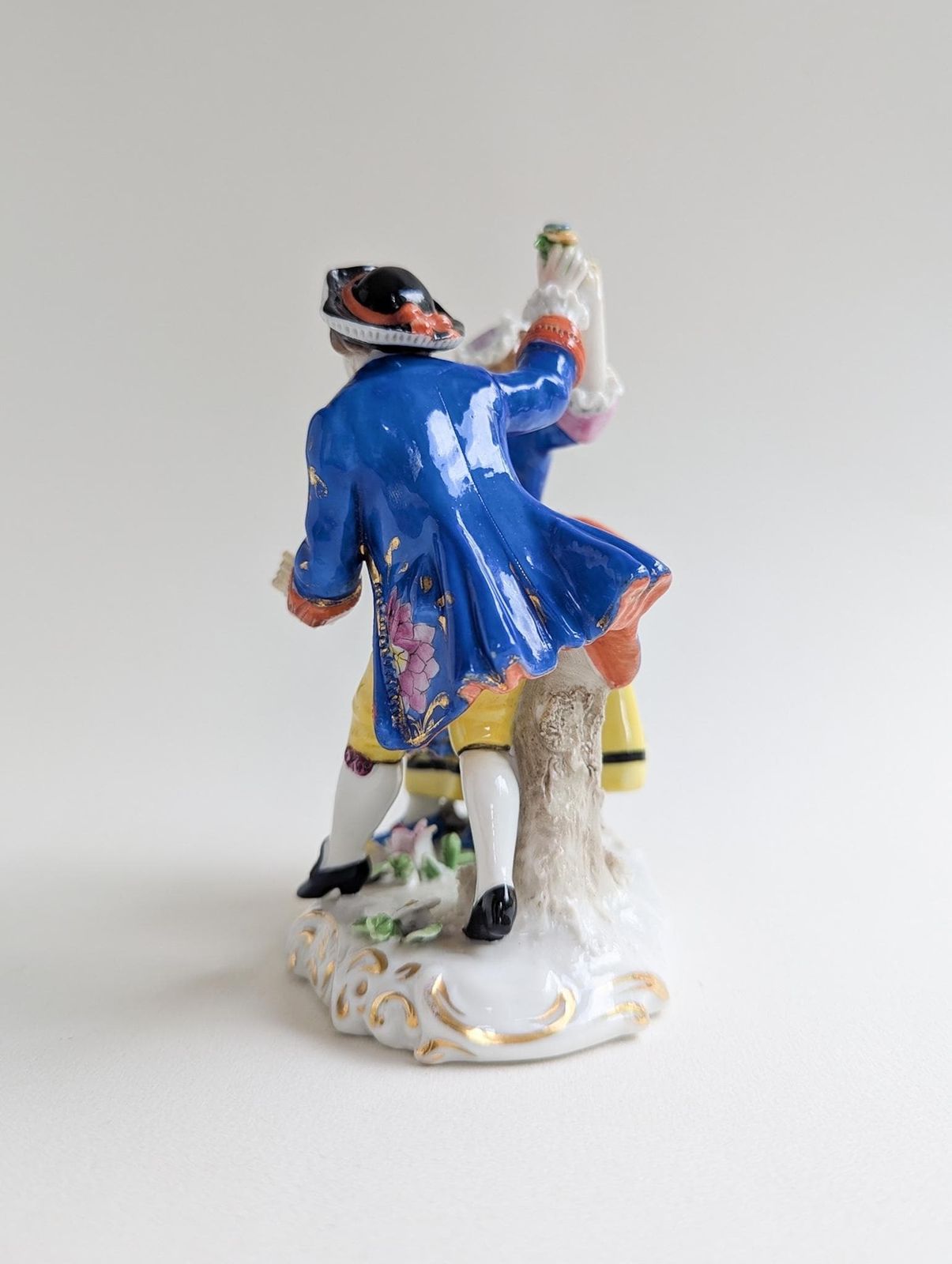 Antique Samson Figure Of Dancing Couple, Colourful Chelsea Style Porcelain Figurine photo buy