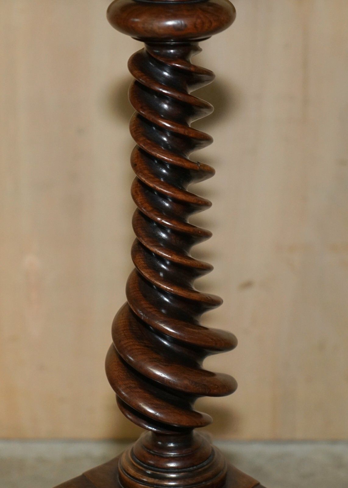 Exquisite Antique George III Circa 1800 Rosewood Side Table With Spiral Column photo 2950.0