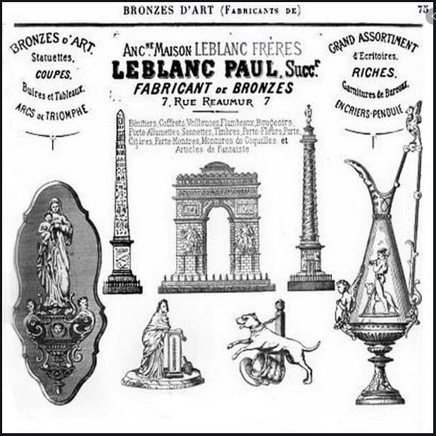 Rare 19th Century Leblanc Freres Grand Tour Bronze Statue Of The Arc De Triomph photo furniture