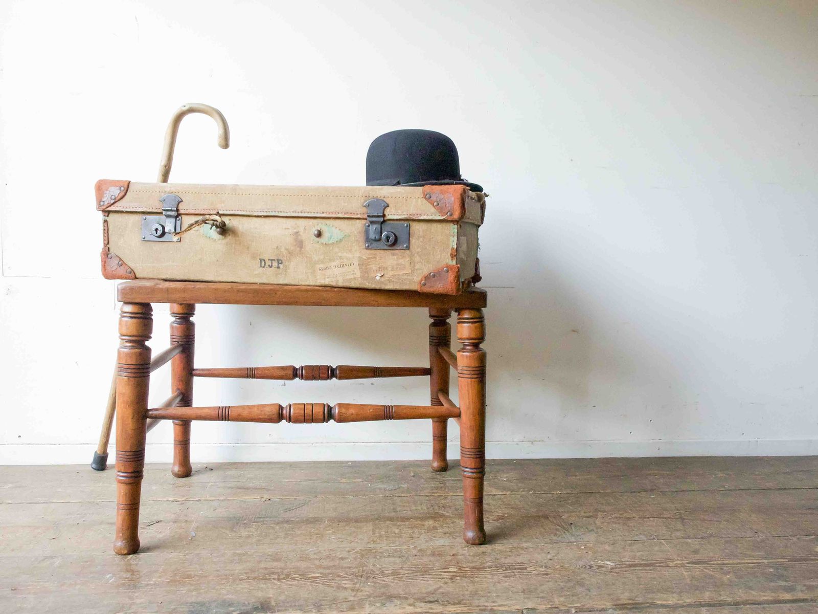 Vintage Luggage Rack, 1900s, Oak photo for sale