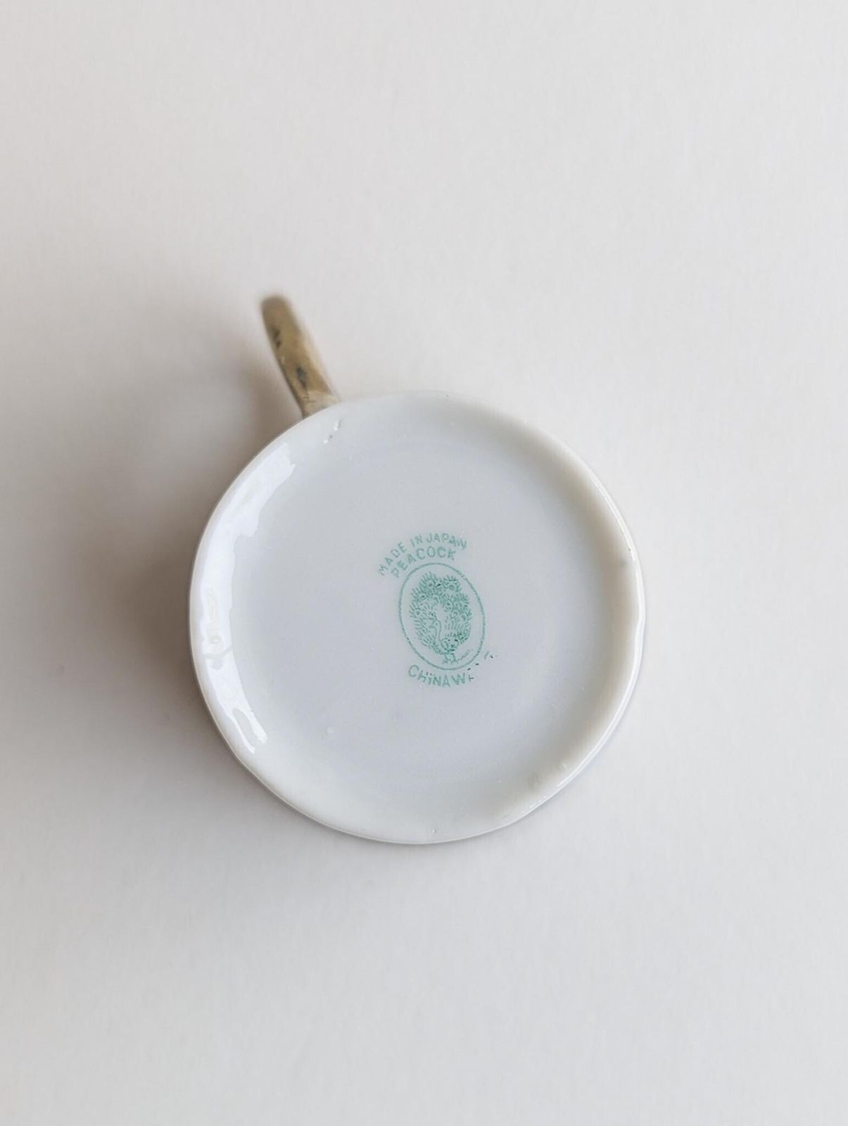 photo for sale Set Of Six Mid Century Japanese Demitasse Cups And Saucers, Mount Fuji Coffee Cups With Matching Saucers