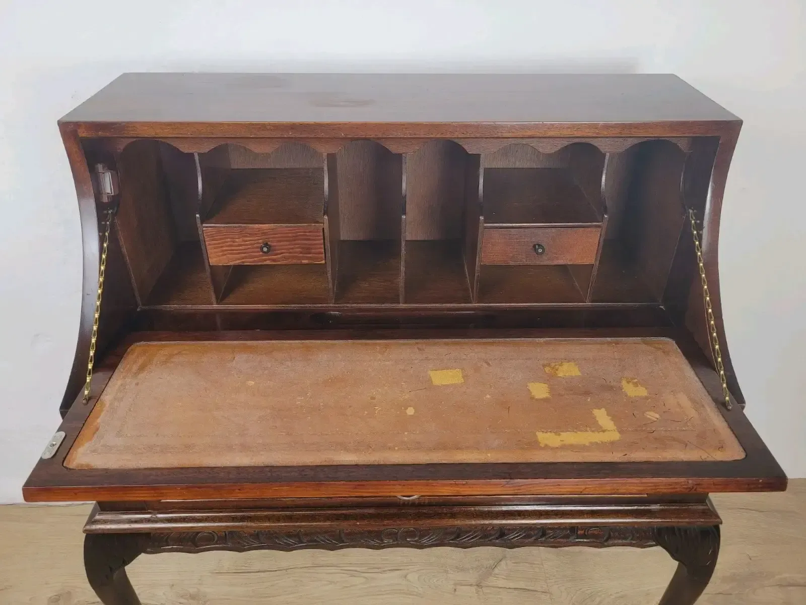 Vintage Ladies Writing Desk Pigeon Holes Storage Handles Delivery Available photo vintage