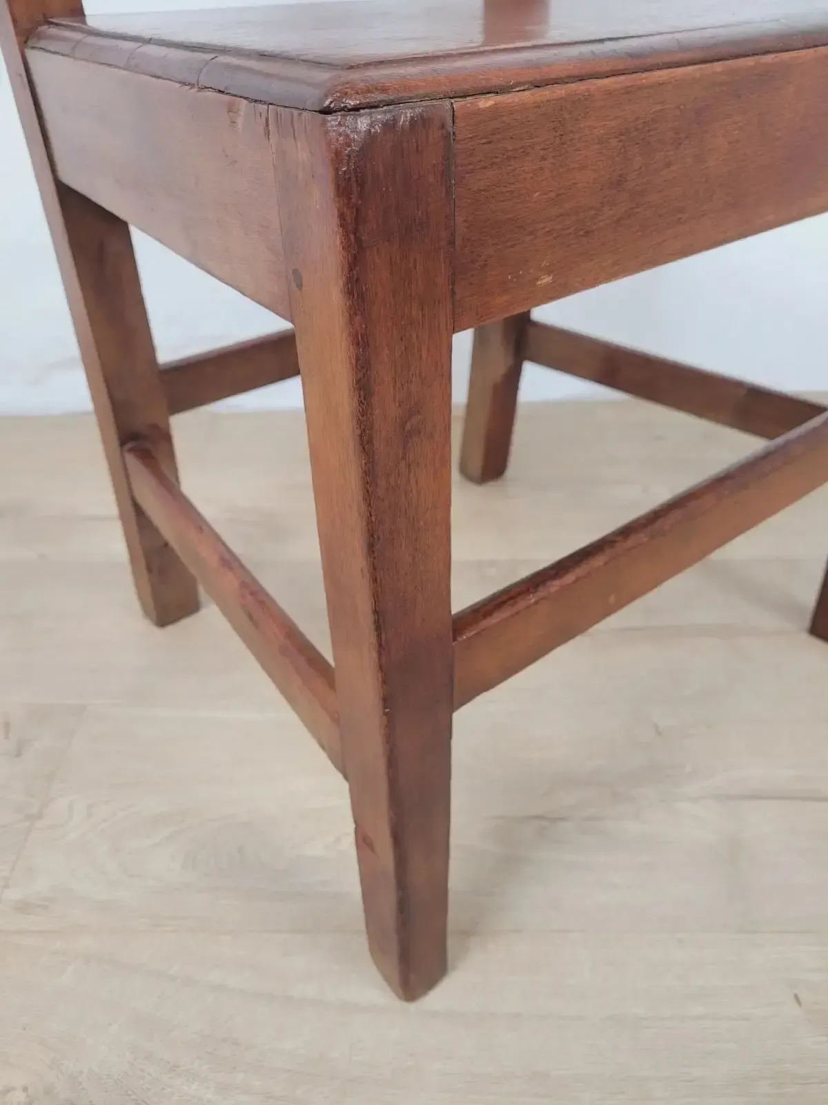 Oak Vintage Kitchen Chair Mid 20th Century 1950's Slat Back Postage Available photo vintage