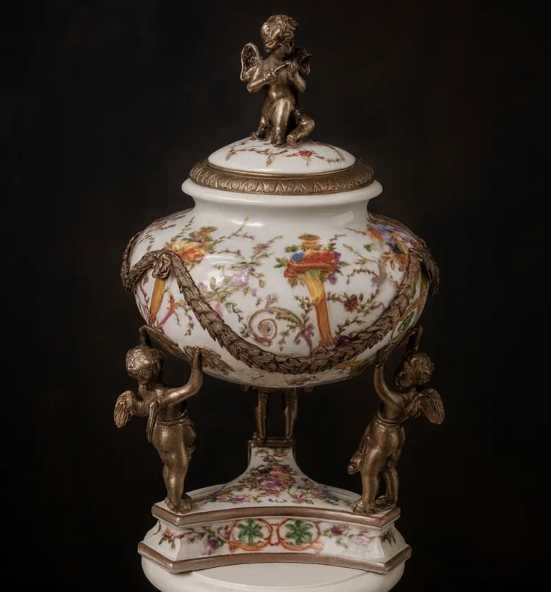 Empire Style Porcelain And Bronze Box – Perfect Gift For Collectors And Lovers