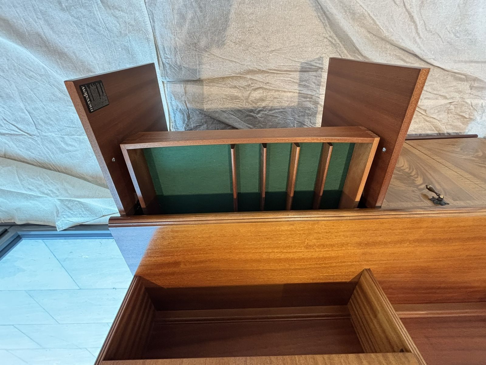 Meredew Display Cabinet With Shelving, Bureau & Drawers, Teak, Vintage Meredew photo vintage