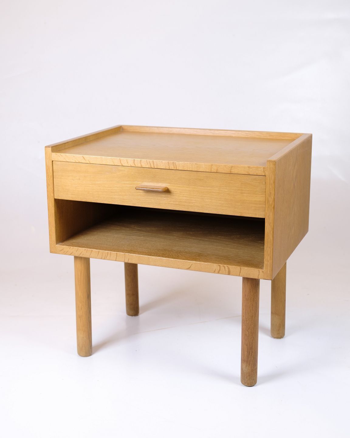 Bedside Table / Nightstand   Hans J. Wegner   Ry Furniture Factory   Oak   1960