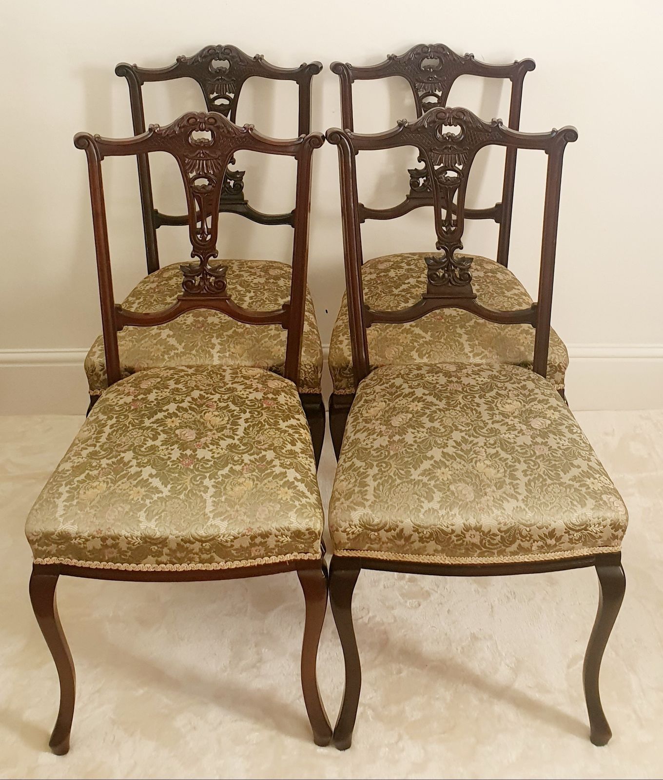 Rare Set 6x Chippendale Style Chairs, 4x Adult 2x Child photo furniture