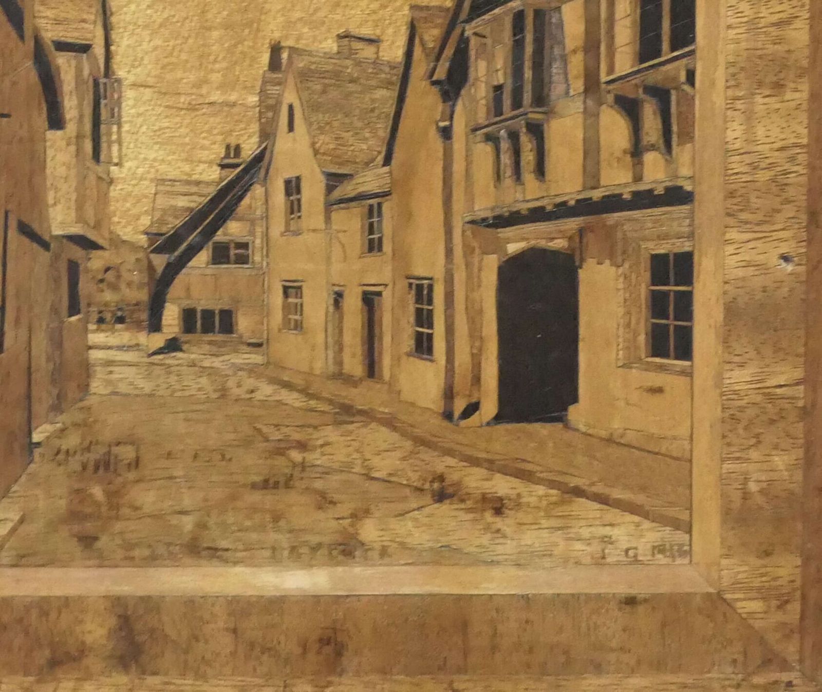 2 Early 20th Century Marquetry Pictures photo buy