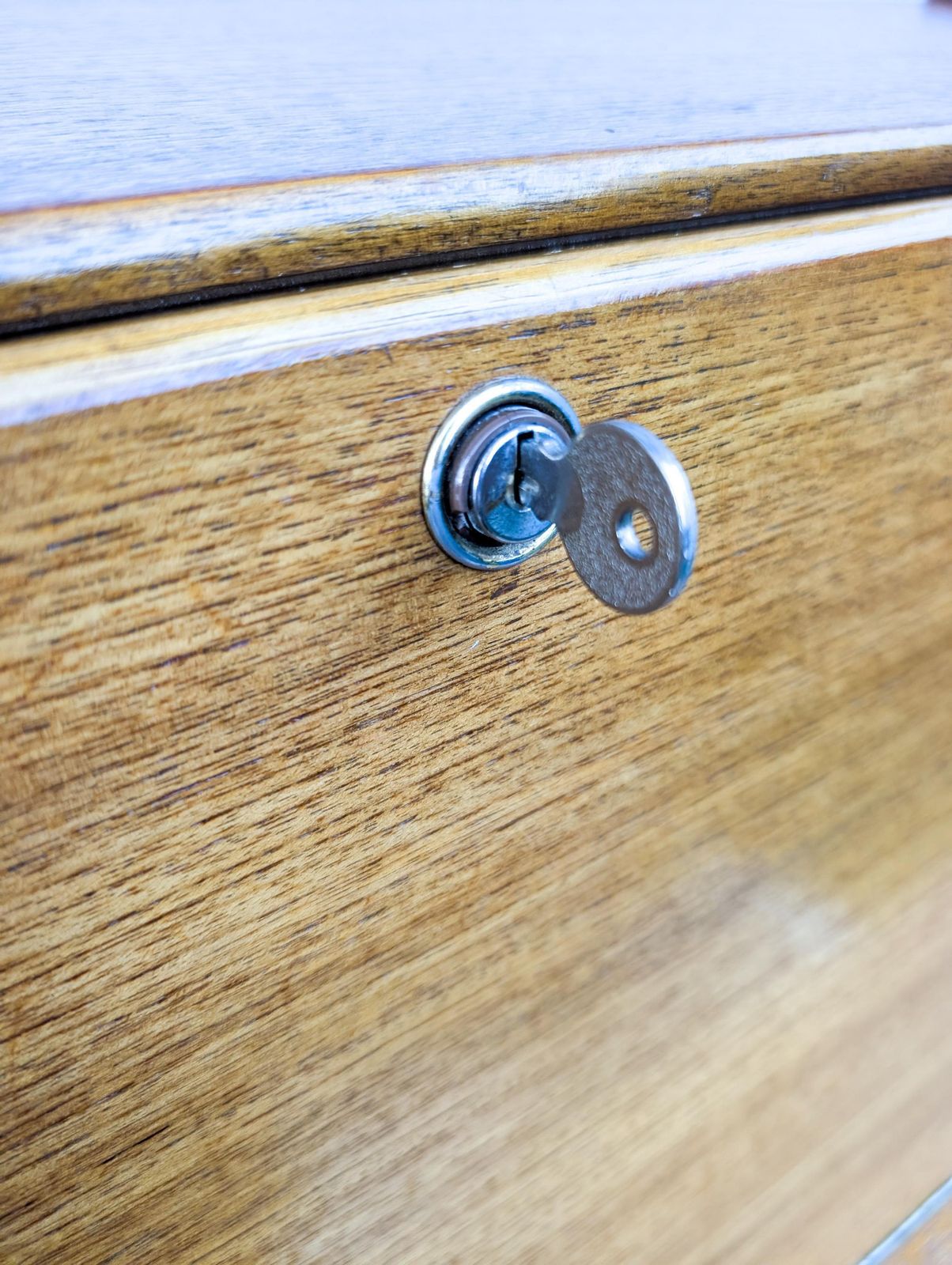 Sutcliffe Of Todmorden Mid Century Teak Bureau Laptop Desk – Original Vintage photo Furniture