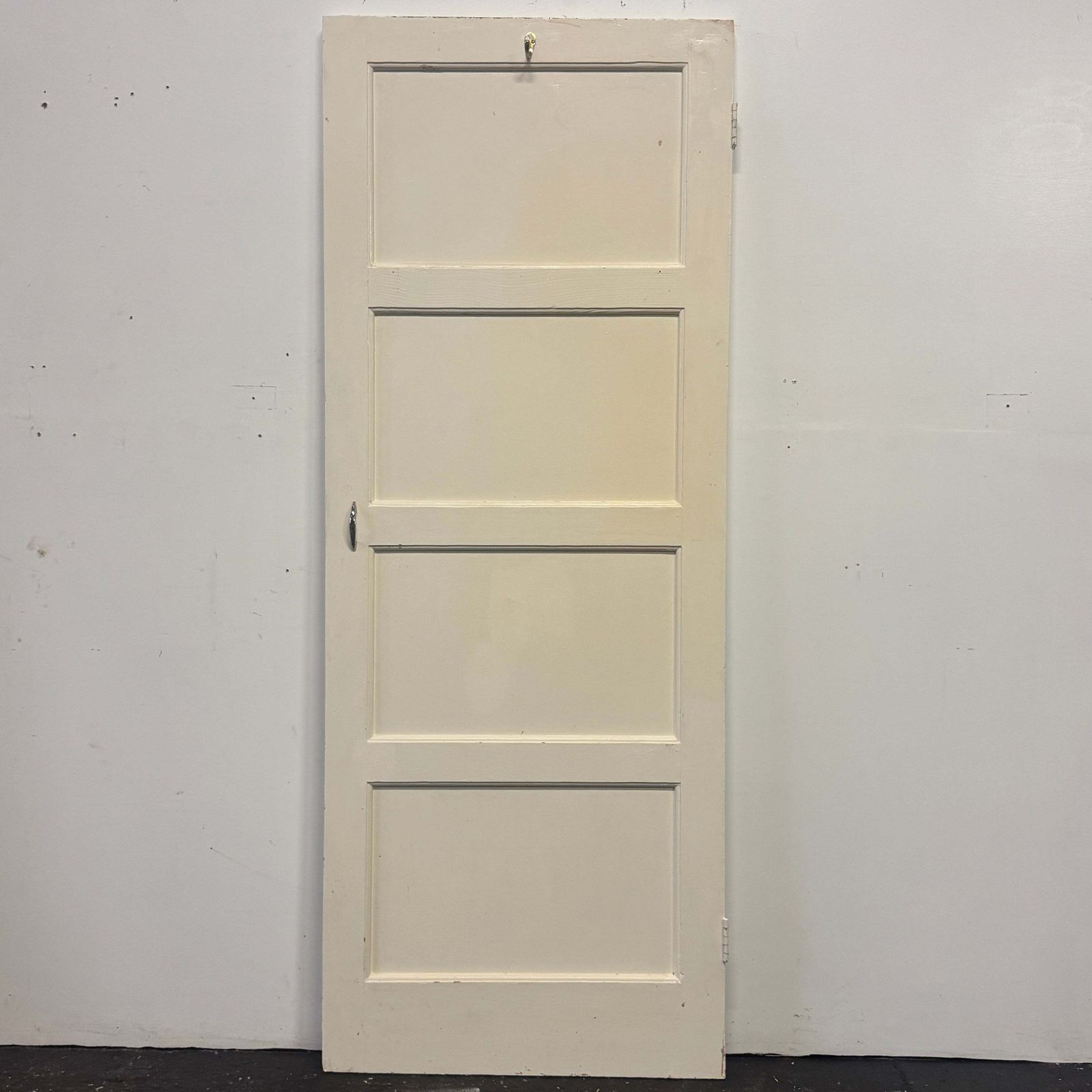 Reclaimed Mid Century 1950s Four Panel Door 196.5cm X 75.5cm photo furniture
