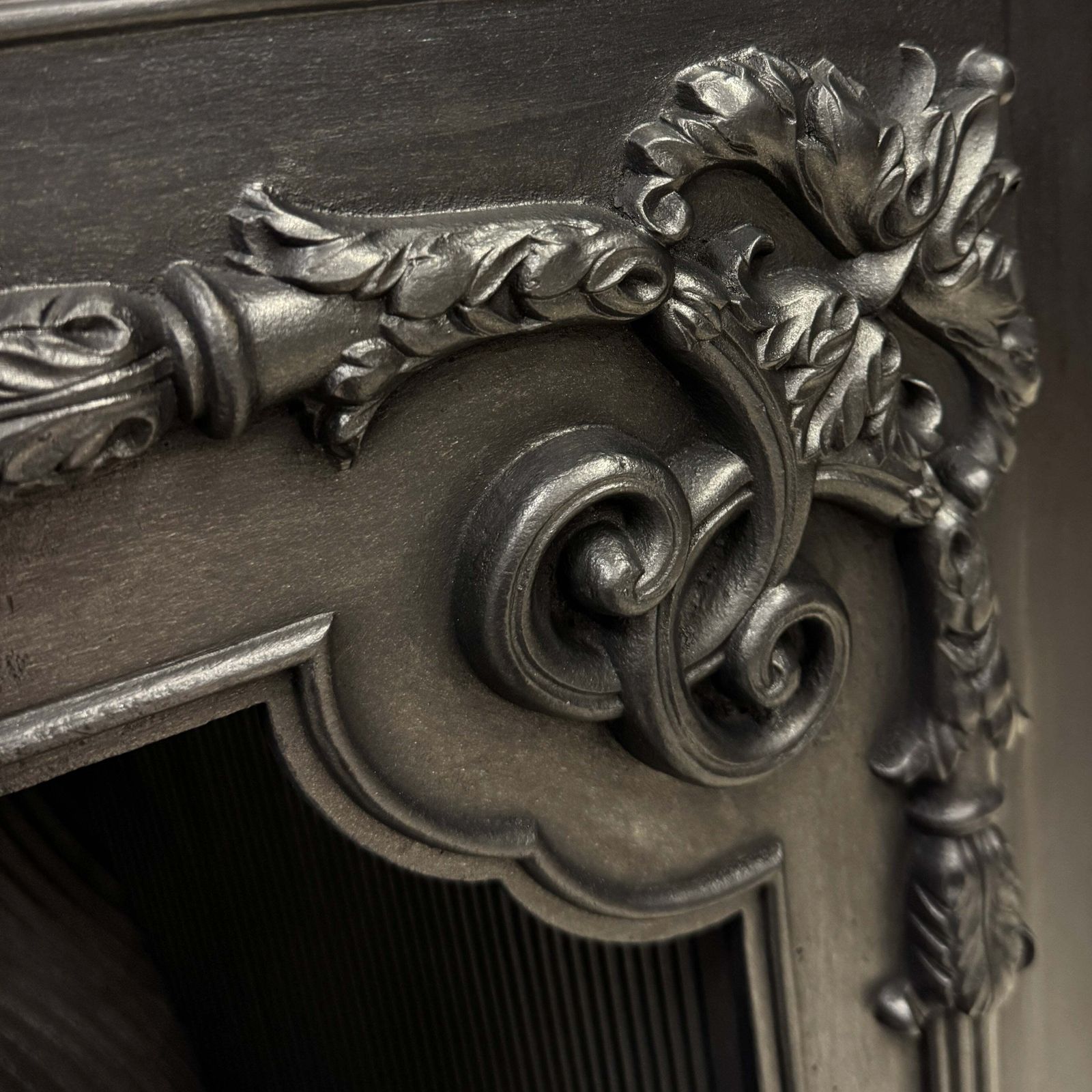 Antique Georgian Cast Iron Register Grate Fireplace photo Home Fixtures
