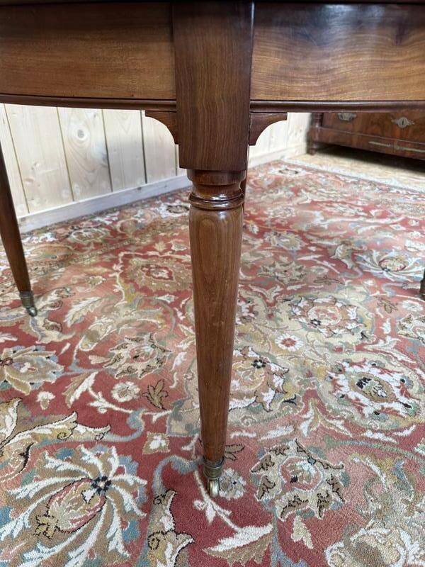Table à Manger Ronde En Acajou De Style Louis XVI 230 Cm photo for sale