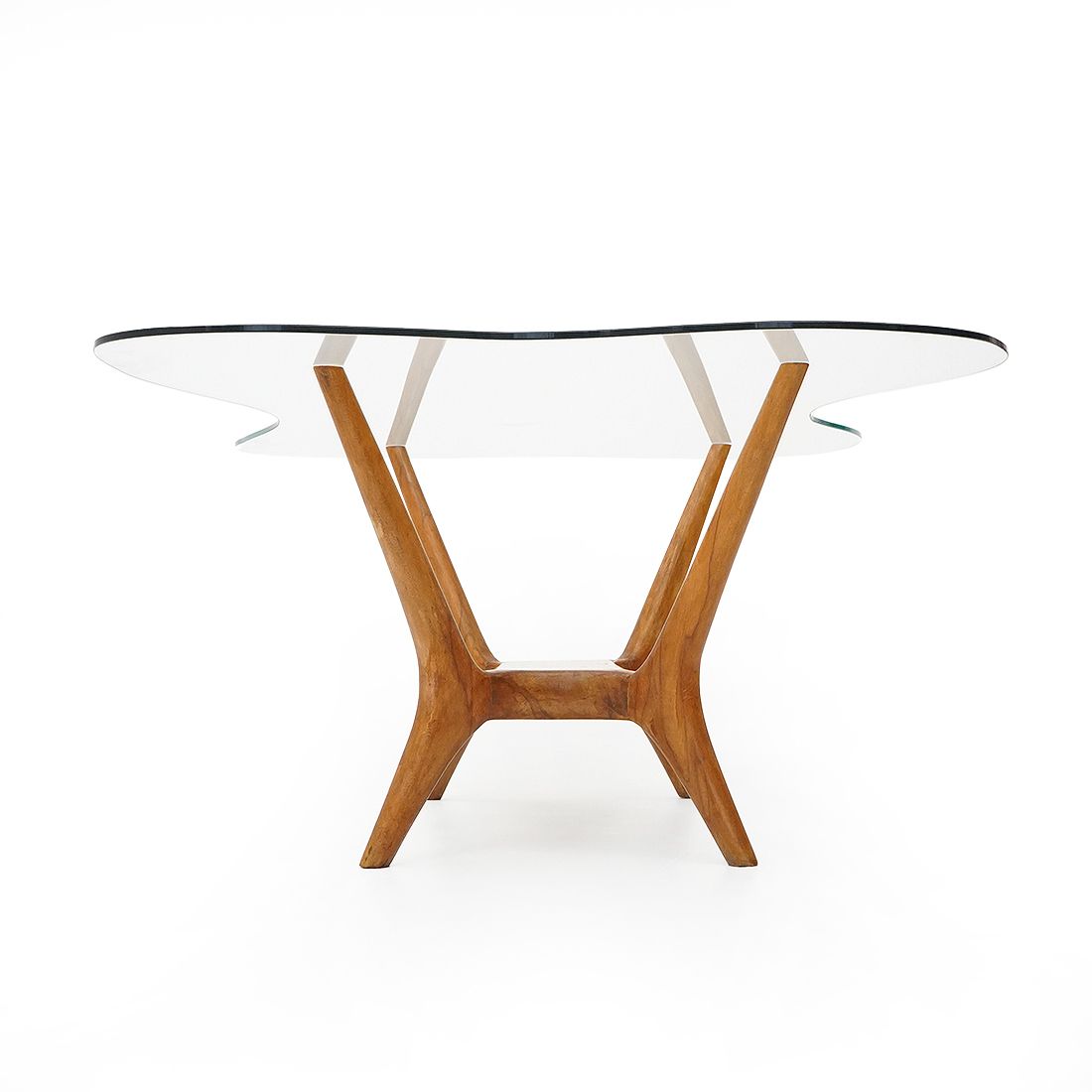 Italian Coffee Table In Wood And Glass, 1950s photo 1875.0