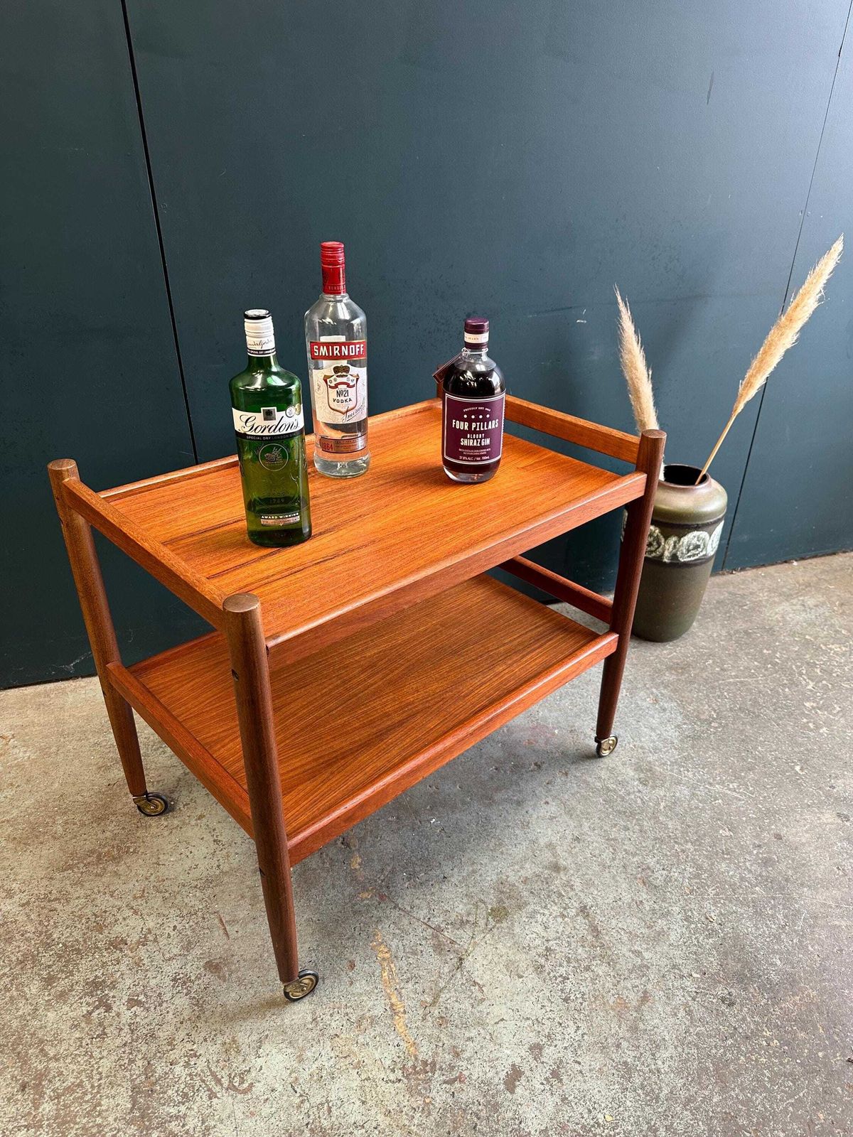 Scandinavian Mid Century Drinks Trolley photo vinterior